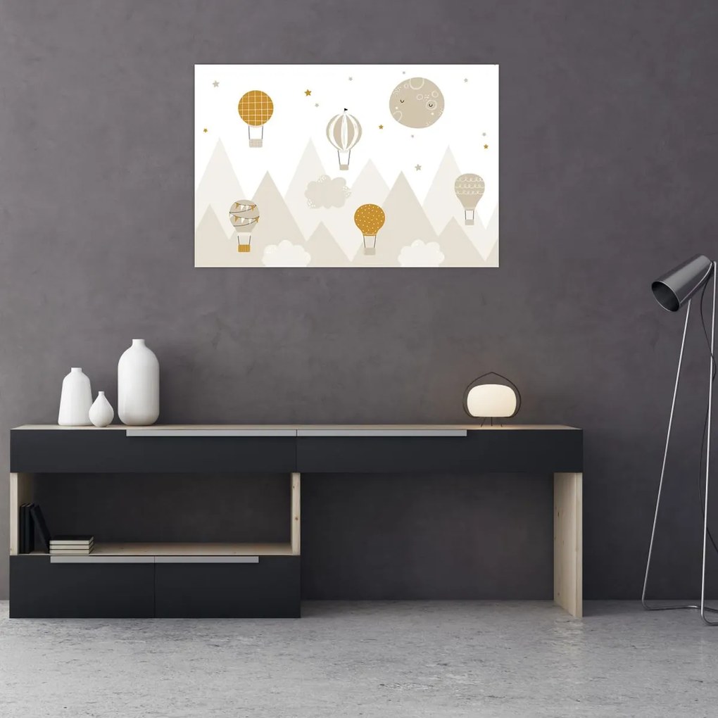 Obraz - Lietajúce balóny (90x60 cm)