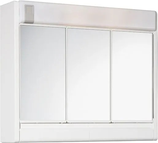 Zrkadlová skrinka s osvetlením Jokey 60x51 cm plast biela RUBIN