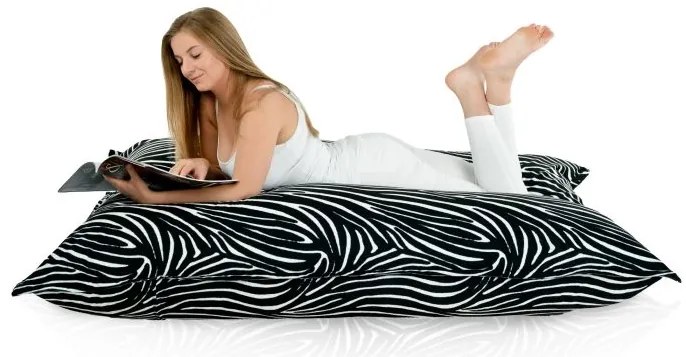 Luxusný sedací vak Zebra – XL/XXL pohodlie s divokým štýlom Veľkosť: XL