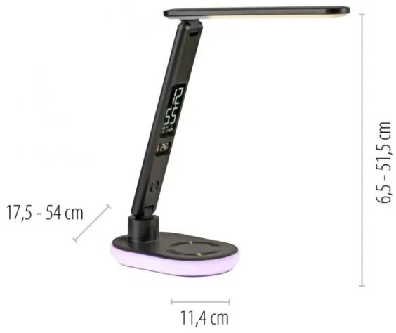 JUST LIGHT. 11018-18 - LED RGBW Stmievateľná stolná lampa TINA LED/4W/230V