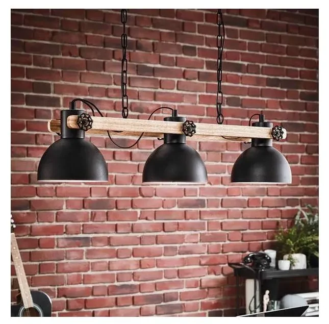 Eglo 43992 - Luster na reťazi LUBENHAM 3xE27/28W/230V EG43992