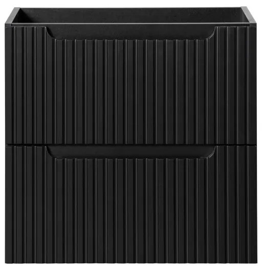 Závesná skrinka Nova Black Sky3 so zápustným umývadlom 80 cm biela/čierna