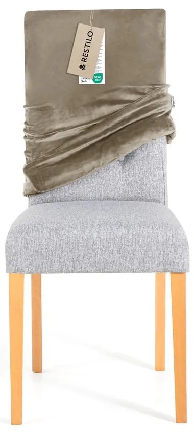 Sivobéžový napínací poťah na stoličku 48 cm Sento – Restilo