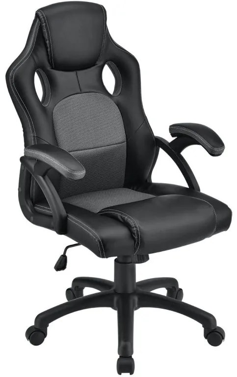 Ergonomická kancelárska stolička, čierna, polohovateľná opie