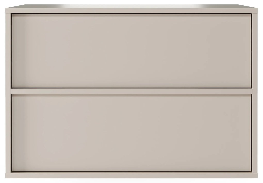 Závesná skrinka pod umývadlo Mossy s doskou 80 cm kašmírová