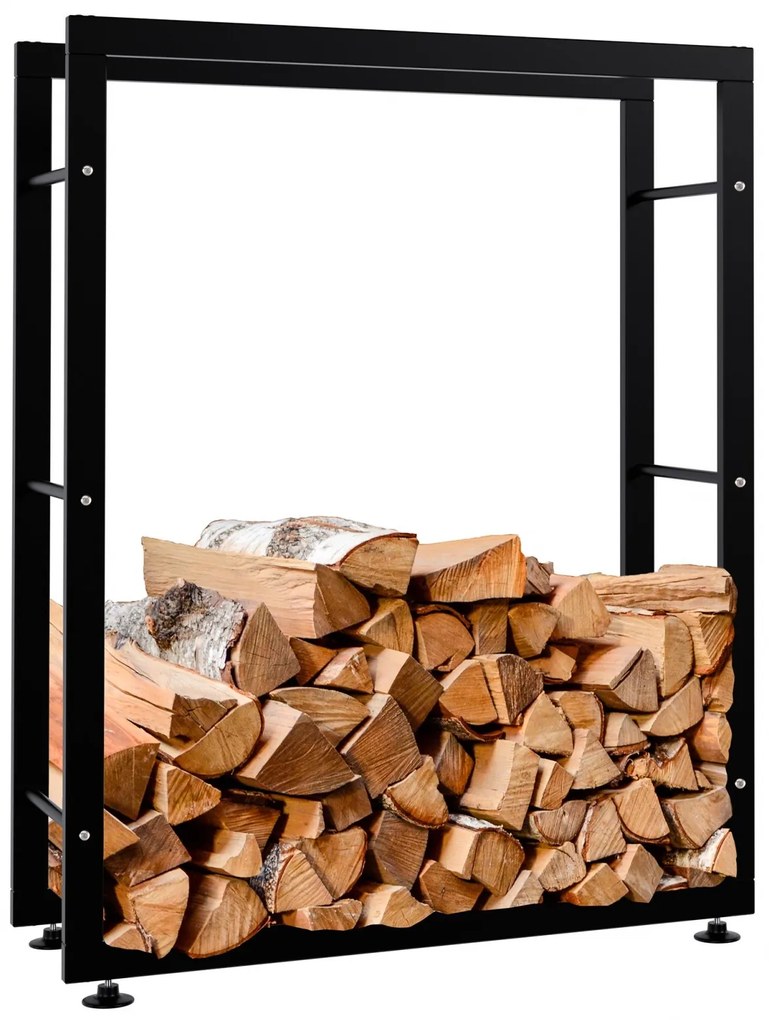 Stojan na drevo Keri V2 25x80x100, čierna