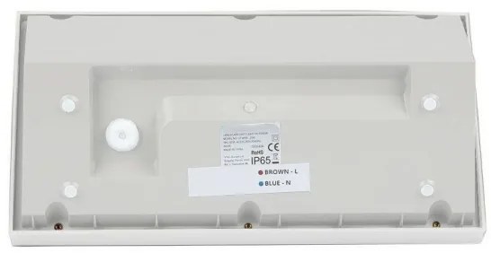 LED Vonkajšie nástenné svietidlo LED/20W/230V 3000K IP65 biela