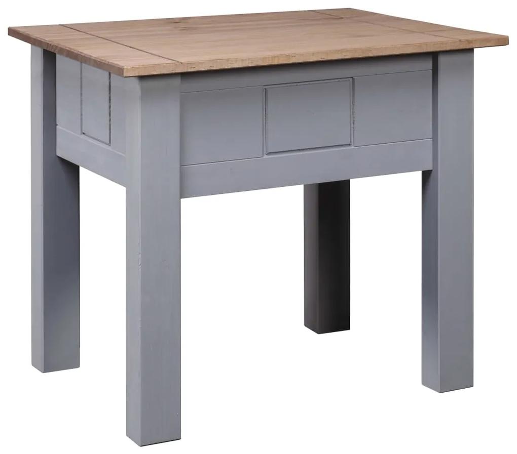 vidaXL Nočný stolík, sivý 50,5x50,5x52,5 cm, borovica Panama Range