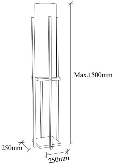 Stojacia lampa 1xE27/40W/230V biela