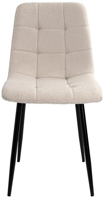 Jedálenská stolička DENVER boucle, čierna / béžová