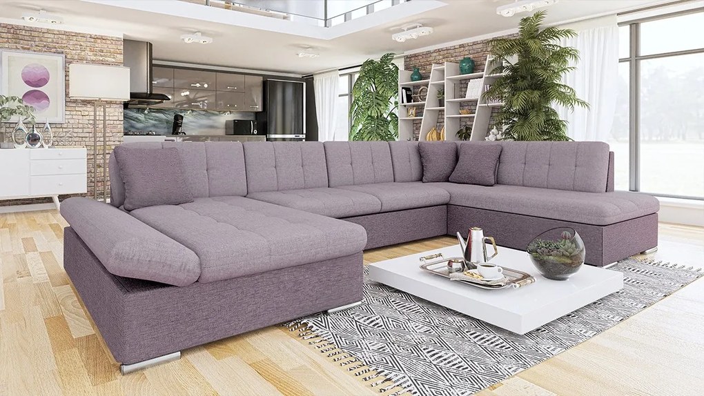 Rohová sedacia súprava Genero Premium, Dostupné poťahy: Tracy 211.03, Strana: Pravá - U