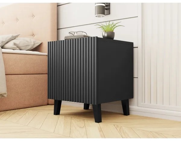 SADA 2x Nočný stolík VAMOS 52x45 cm antracit