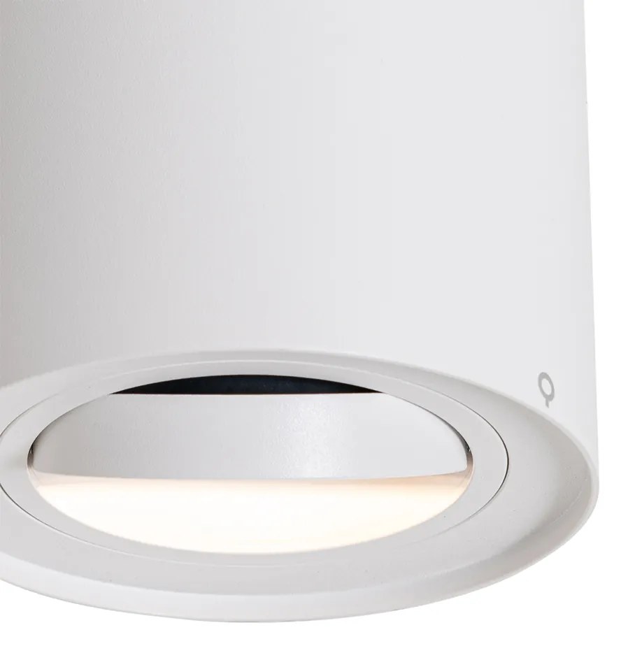 Moderné stropné bodové svetlo biele otočné a sklápateľné AR70 - Rondoo Up