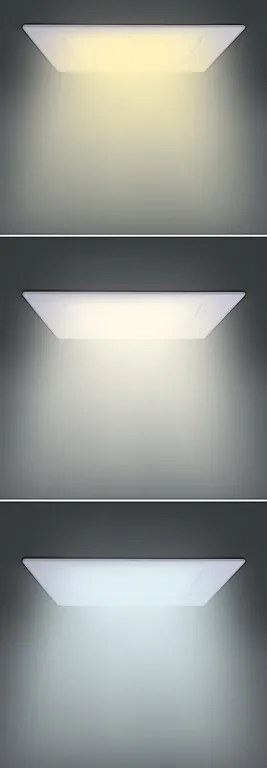 LED mini panel CCT, podhľadový, 6W, 450lm, 3000K, 4000K, 6000K, štvorcový