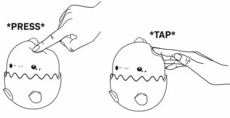 LED RGBW Stmievateľná detská dotyková lampa BABY DINO LED/0,75W/5V 1200mAh ružová