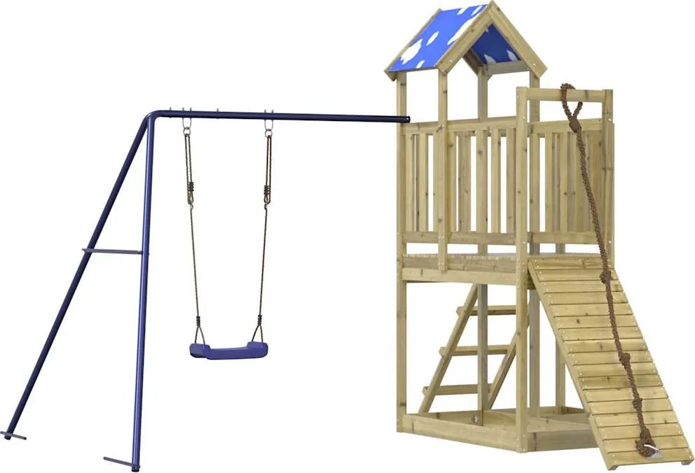 vidaXL Vonkajšia súprava na hranie impregnovaná borovica
