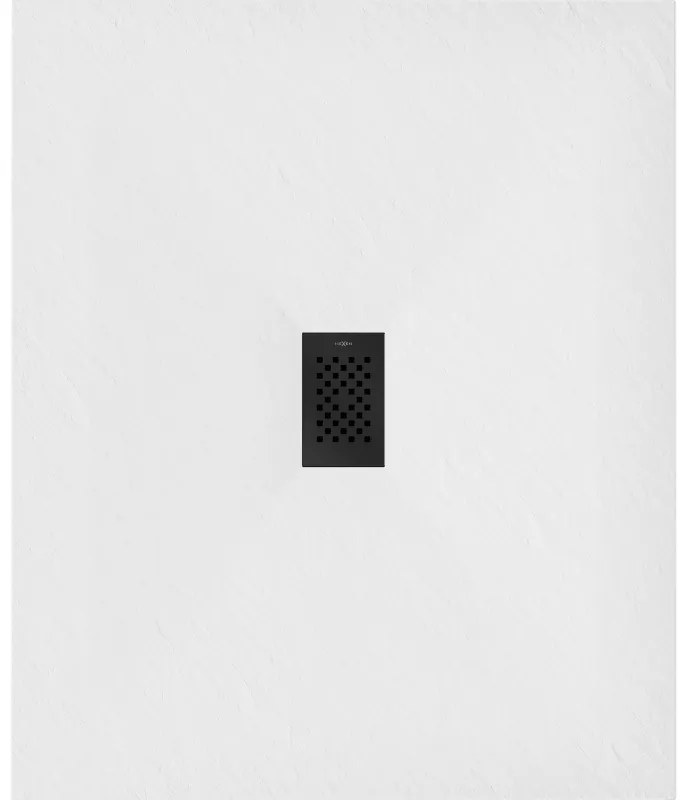 Mexen Hugo, obdĺžniková sprchová vanička SMC 130 x 100 cm, biela, čierna krytka, 42101013-B