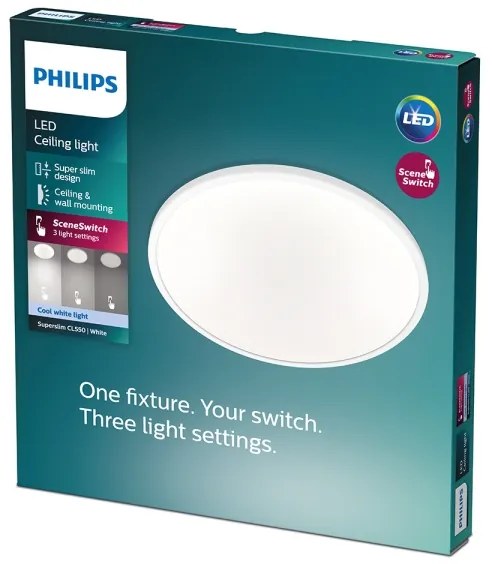 Philips - LED stmievateľné stropné svietidlo CLEAR LED/15W/230V 4000K