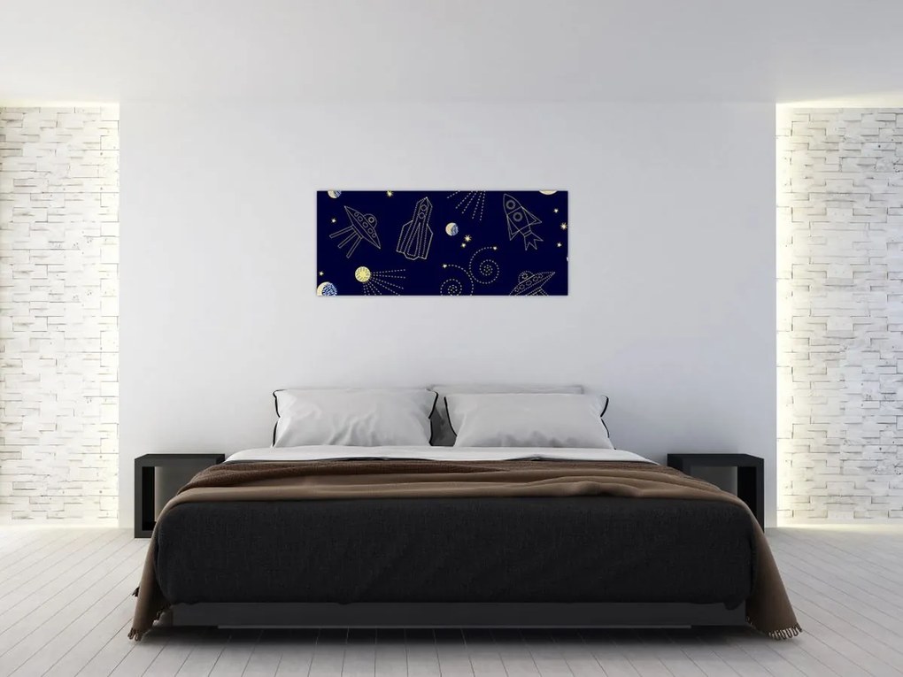Obraz - Vesmír (120x50 cm)