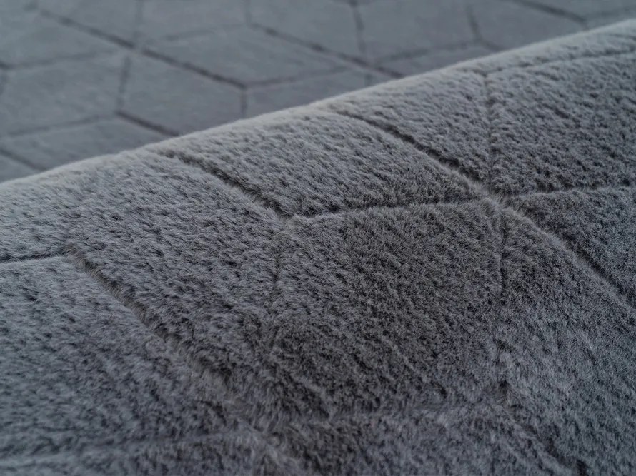 TZ Tmavosivý obdĺžnikový koberec 3D Rabbit Rozmer: 200x300 cm