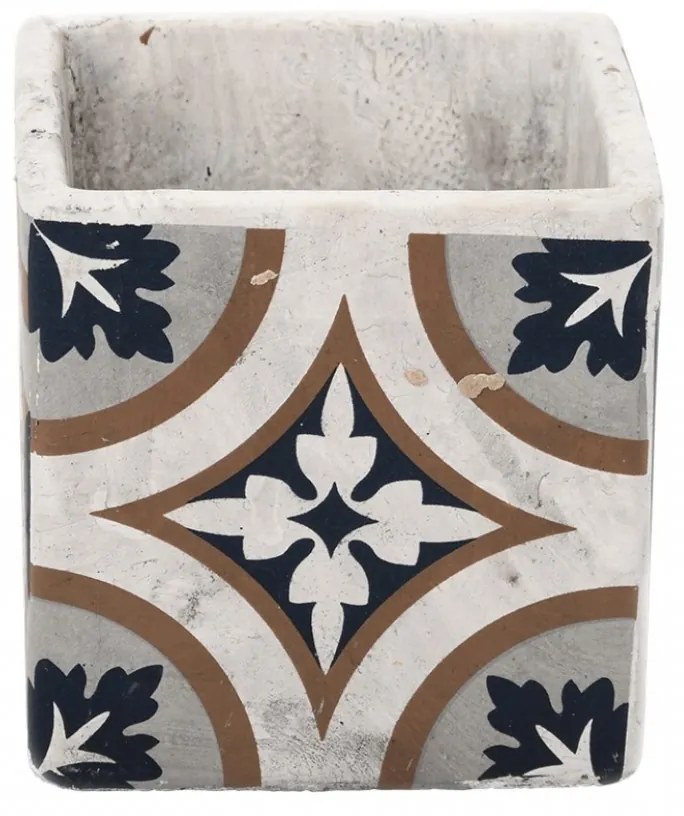 Betónový kvetináč Azulejos 11 cm