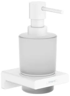 Hansgrohe AddStoris dávkovač mydla s držiakom vo farbe matná biela 41745700