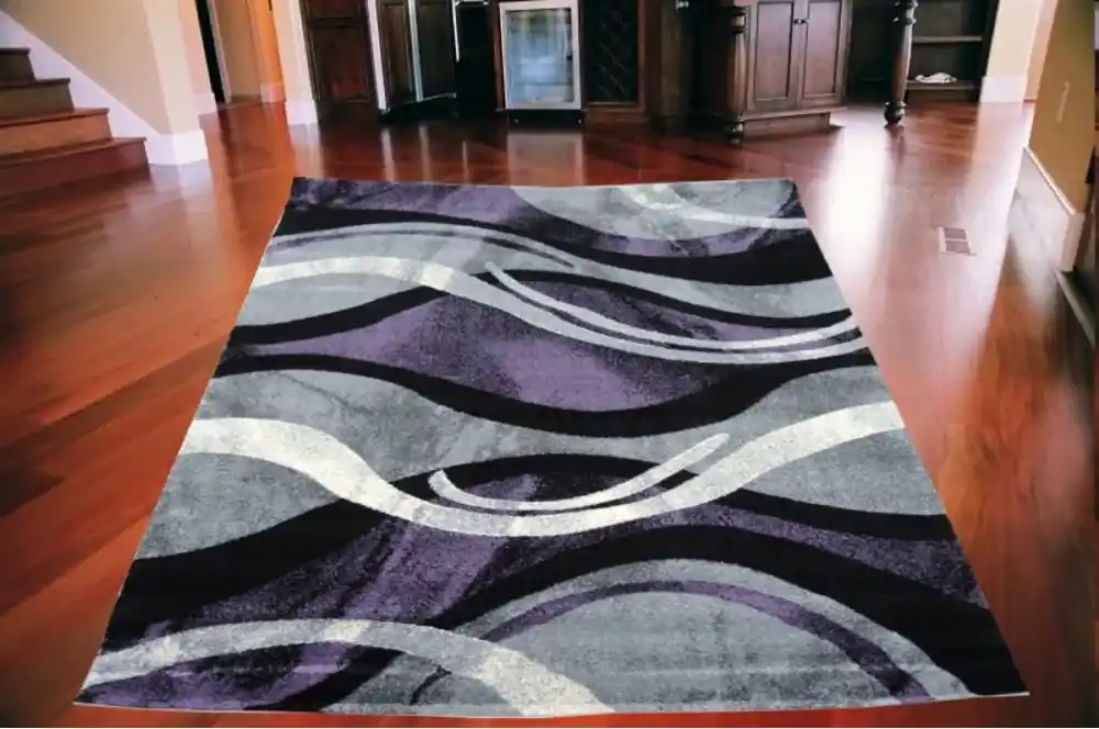 Kusový koberec Fantázia vlny šedo fialový, Velikosti 80x150cm | BIANO