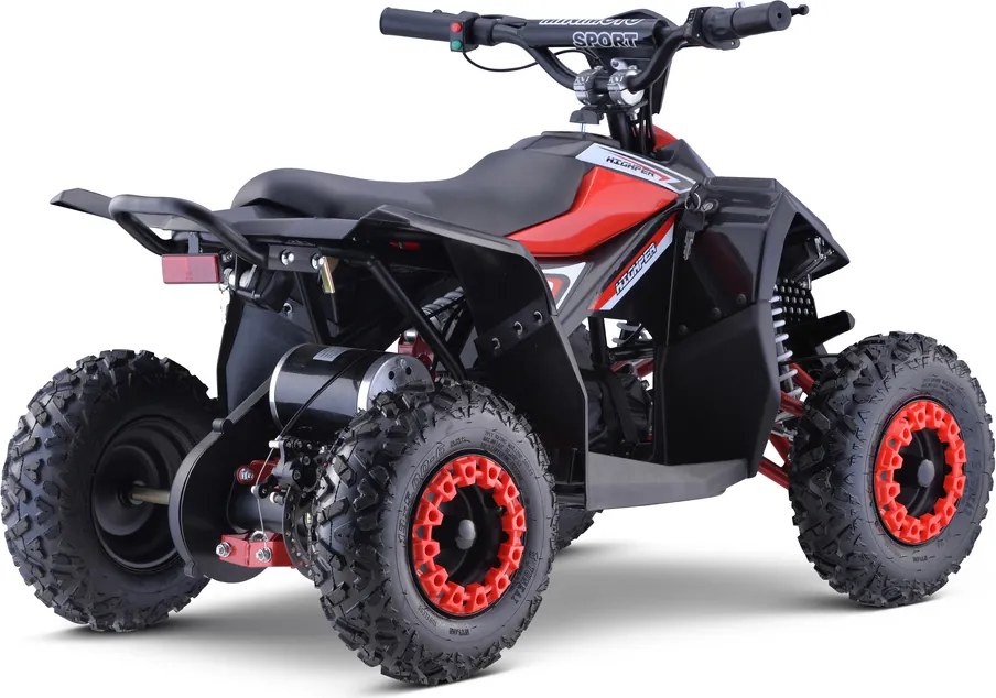 Ramiz Štvorkolka na batérie HIPERFECT Červená 35km/h + 1000W motor + Nafukovacie kolesá + Nastavenie sedadla