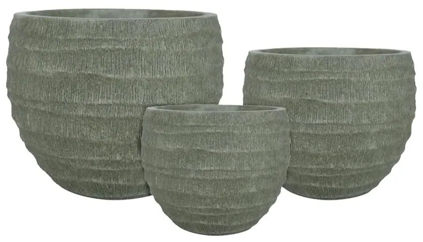 Kvetináč LT14555-3S 27,5x27,5x22 cm zelený P162