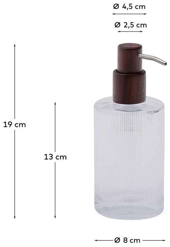 Sklenený dávkovač mydla 650 ml Arlem – Kave Home