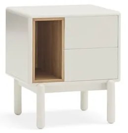 Krémový nočný stolík Corvo – Teulat