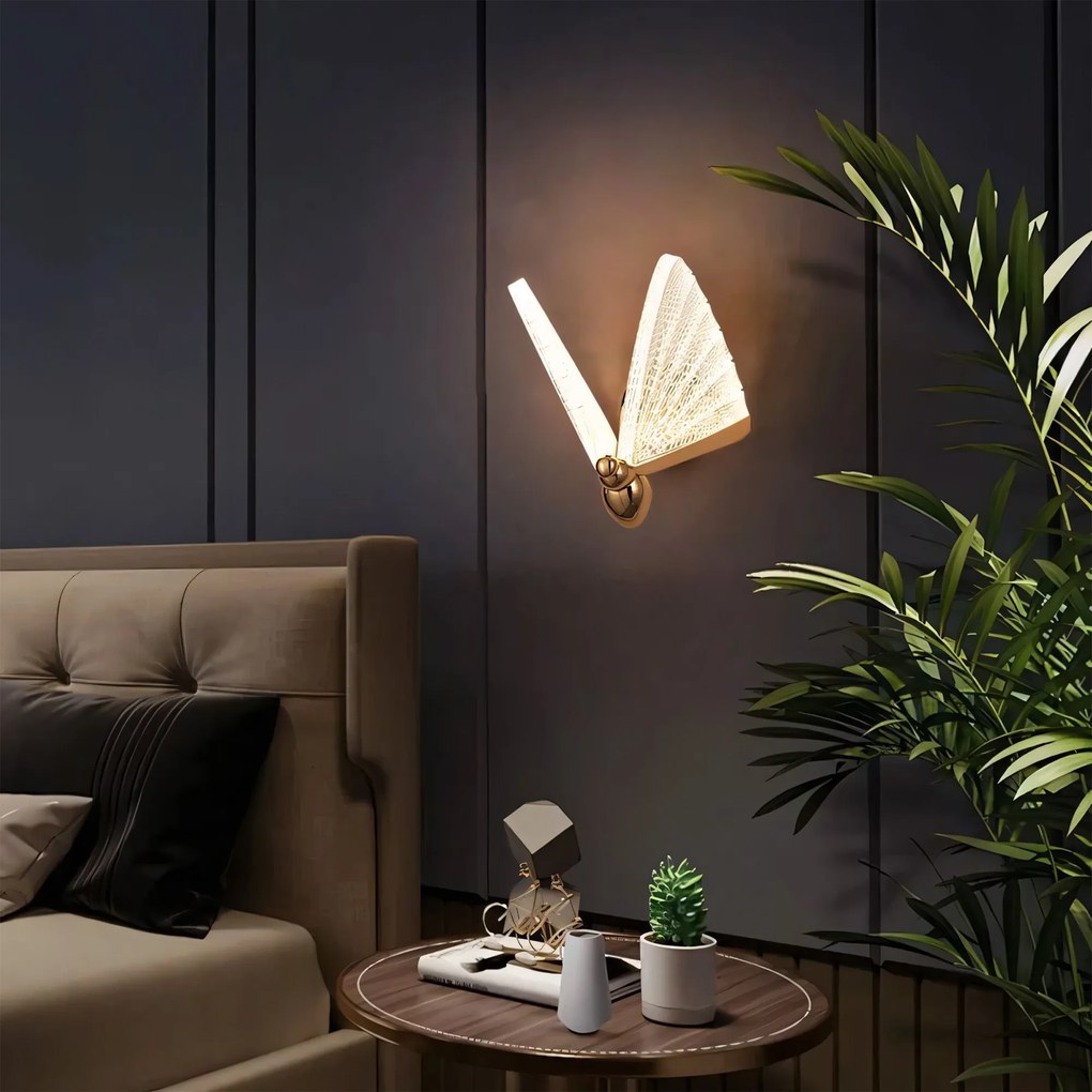 Toolight Toolight, LED nástenné svietidlo, 5W, 3000K, LHJ104-1W, svetlé ružové zlato, OSW-50042