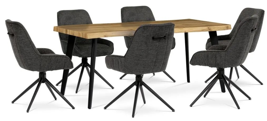 AUTRONIC Jedálenský stôl 180x90x75 cm, HT-880B OAK