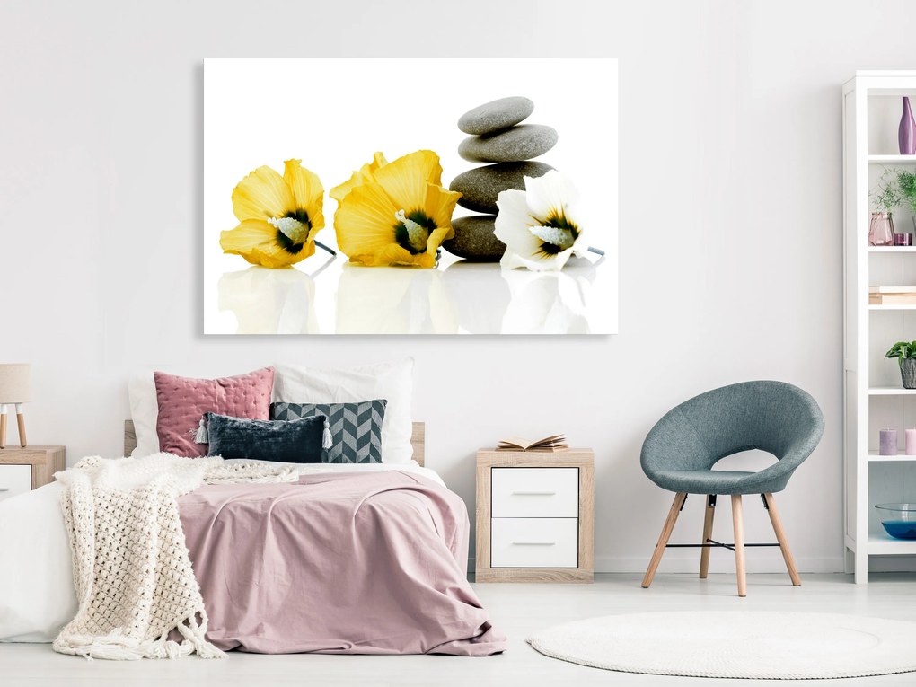 Artgeist Obraz - Calm Mallow (1 Part) Wide Yellow Veľkosť: 60x40, Verzia: Premium Print