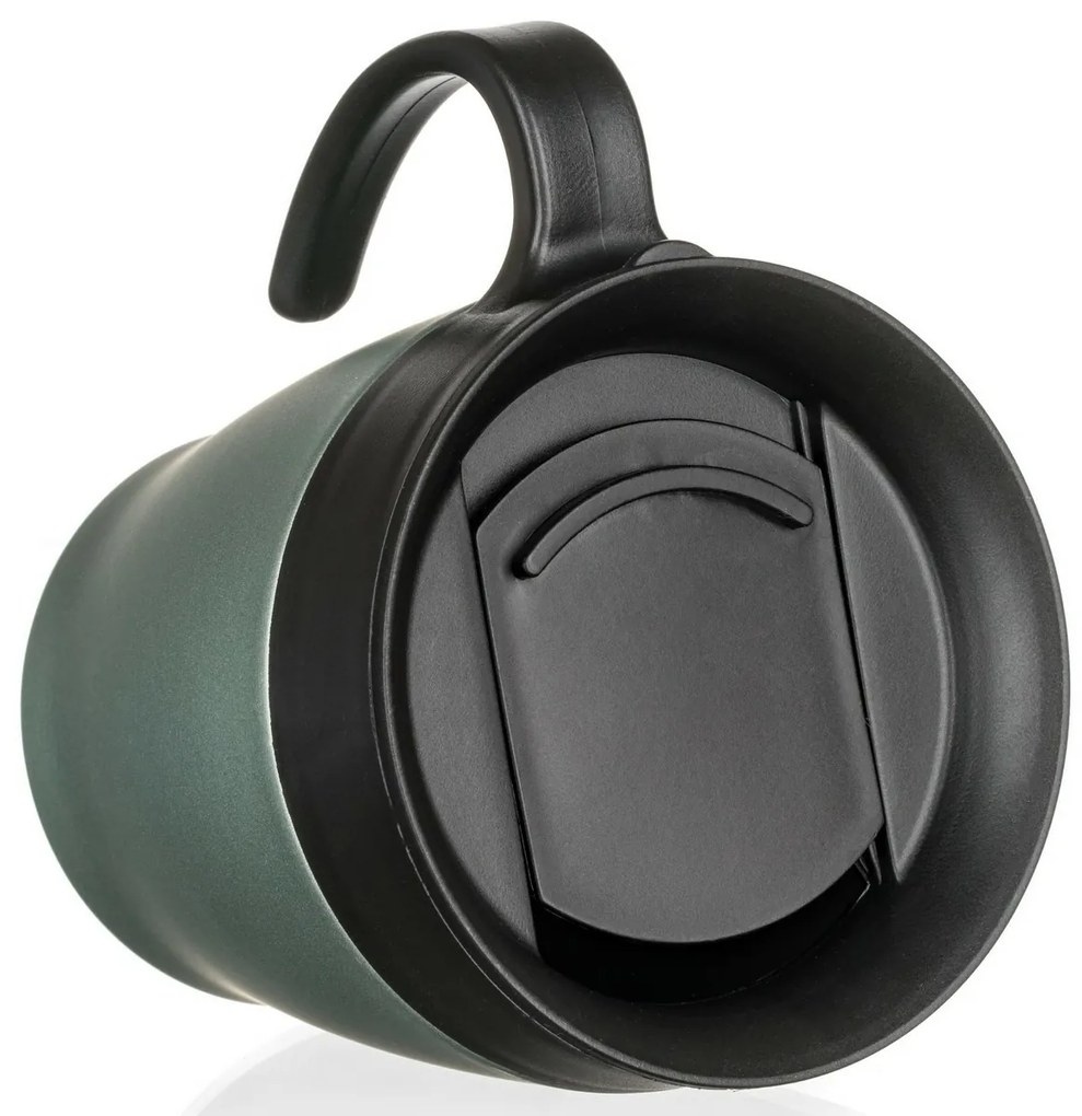 Banquet Termohrnček cestovný TAZZA 330 ml, zelenosivá