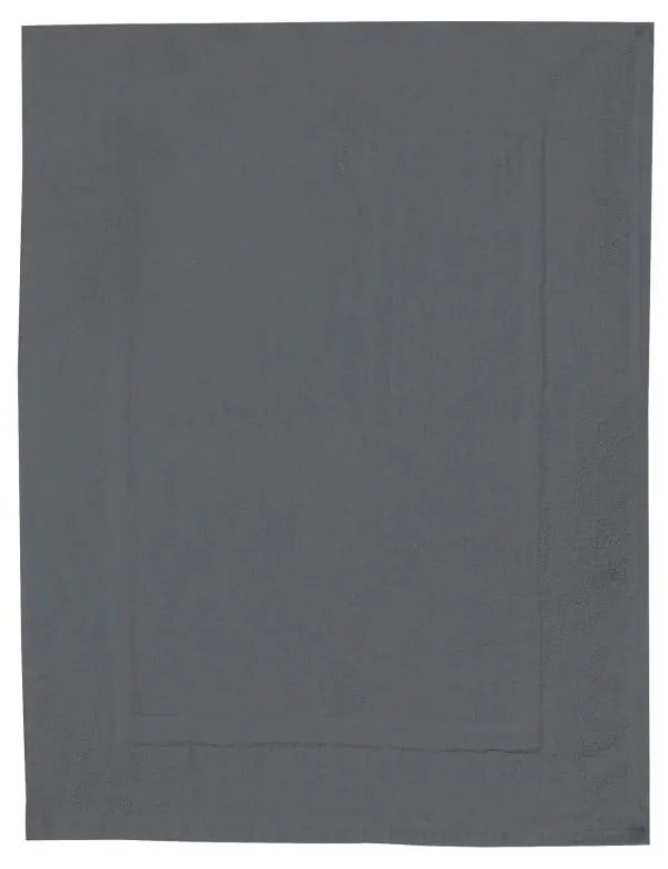 Antracitovosivá bavlnená kúpeľňová predložka Wenko, 50 × 70 cm