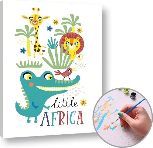Maľovanie podľa čísel LITTLE AFRICA – nízka náročnosť