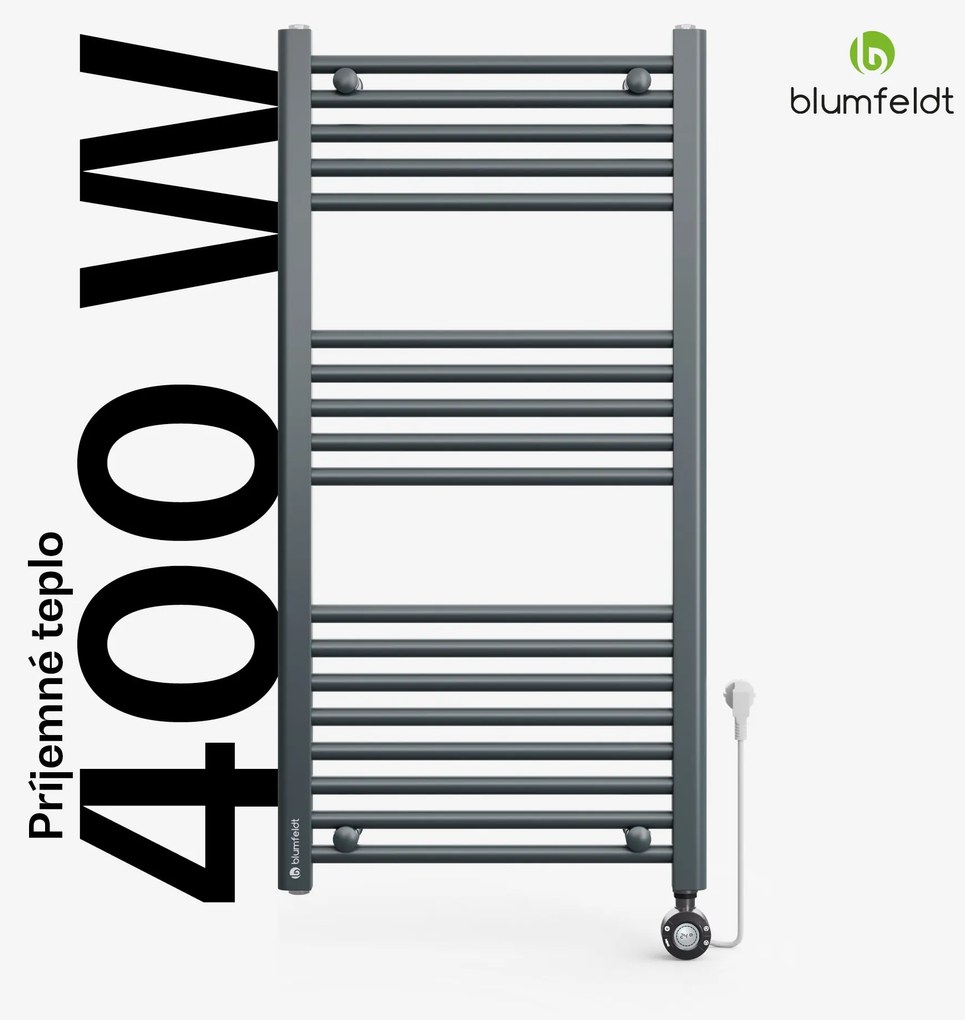 Blumfeldt Harrison Smart, elektrický radiátor, 50 x 100 cm, 400 W, Aplikácia, 3 ohrievače uterákov