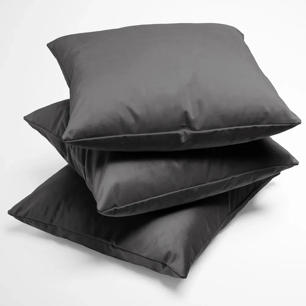 Biante Zamatová obliečka na vankúš Velvet Prémium SVP-017 Tmavo sivá 50 x 70 cm