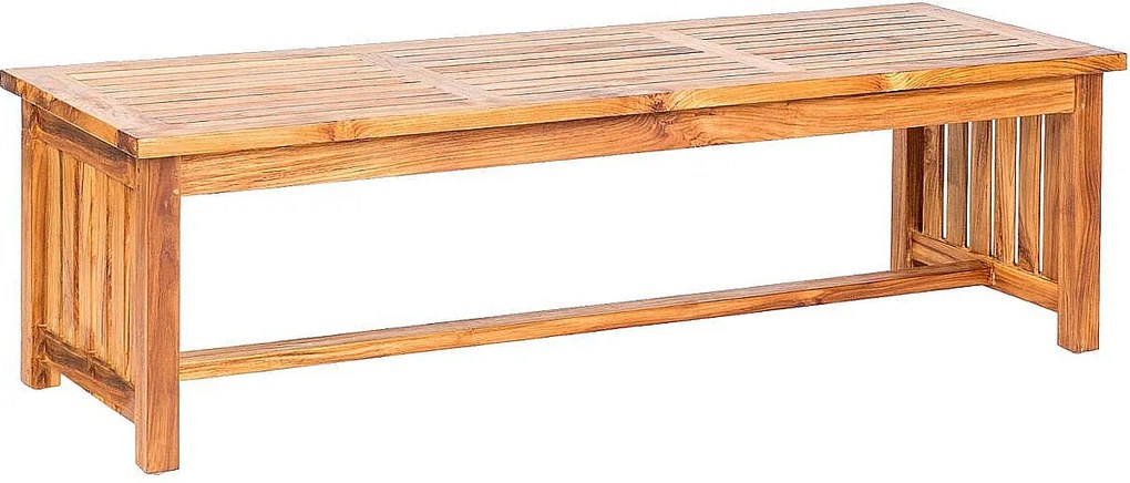 DEOKORK Teakový konferenčný stolík ROSALINE 120 × 65 × 48 cm