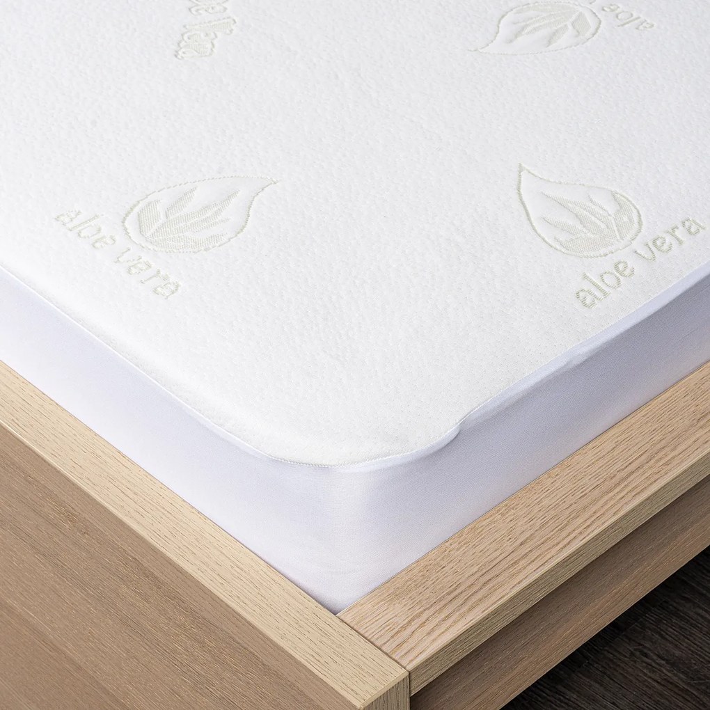 4home Aloe Vera Nepriepustný chránič matraca s lemom, 70 x 160 cm