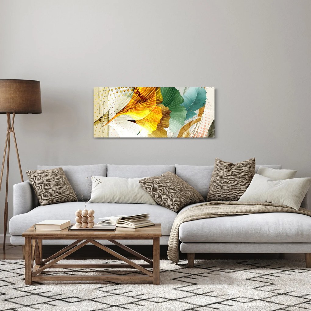 Obraz - Listy (120x50 cm)