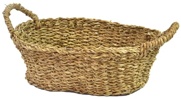 Úložný košík z morskej trávy Rozmery (cm): 31x24, v. 11, s uchy 16