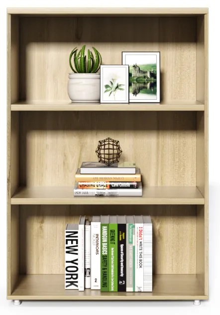 Nízky kancelársky regál Houseland Profit Lit 01 dub prírodný