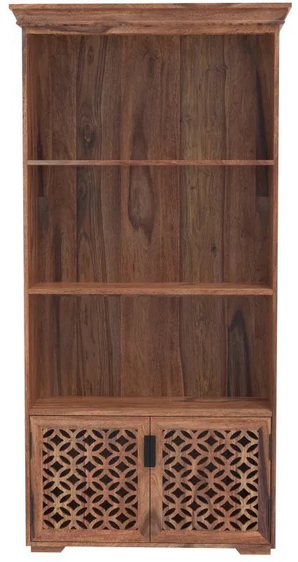 Knižnica Mira 90x180x35 indický masív palisander Only stain