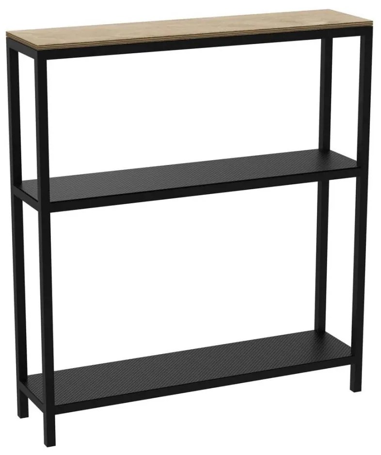 Kúpeľňový regál 67x60 cm čierna