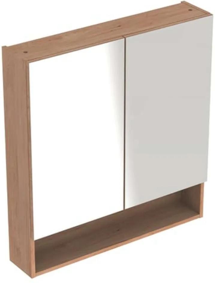 Zrkadlová skrinka Geberit Selnova 58,8x85 cm lamino orech hickory svetlý 501.267.00.1