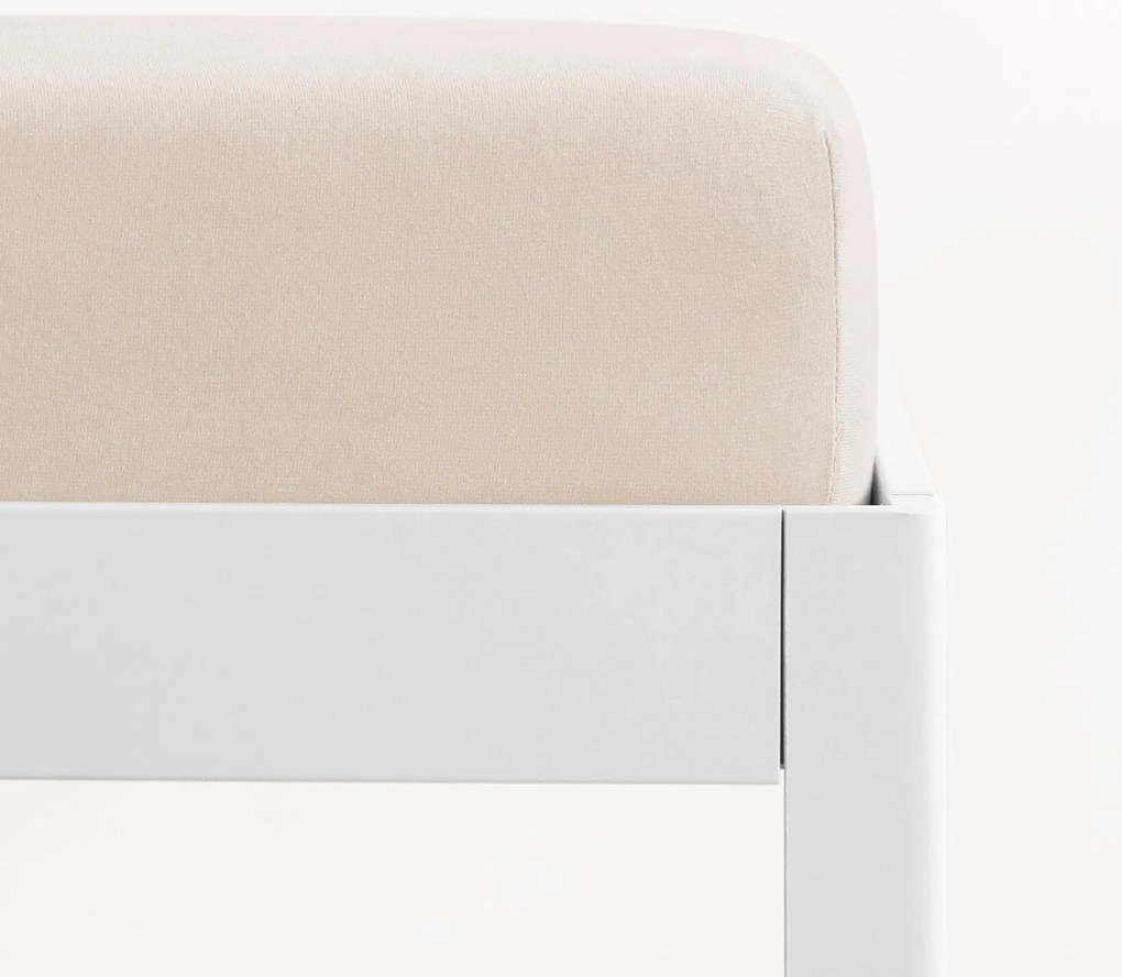 Goldea jersey elastická plachta - béžová 200 x 220 cm