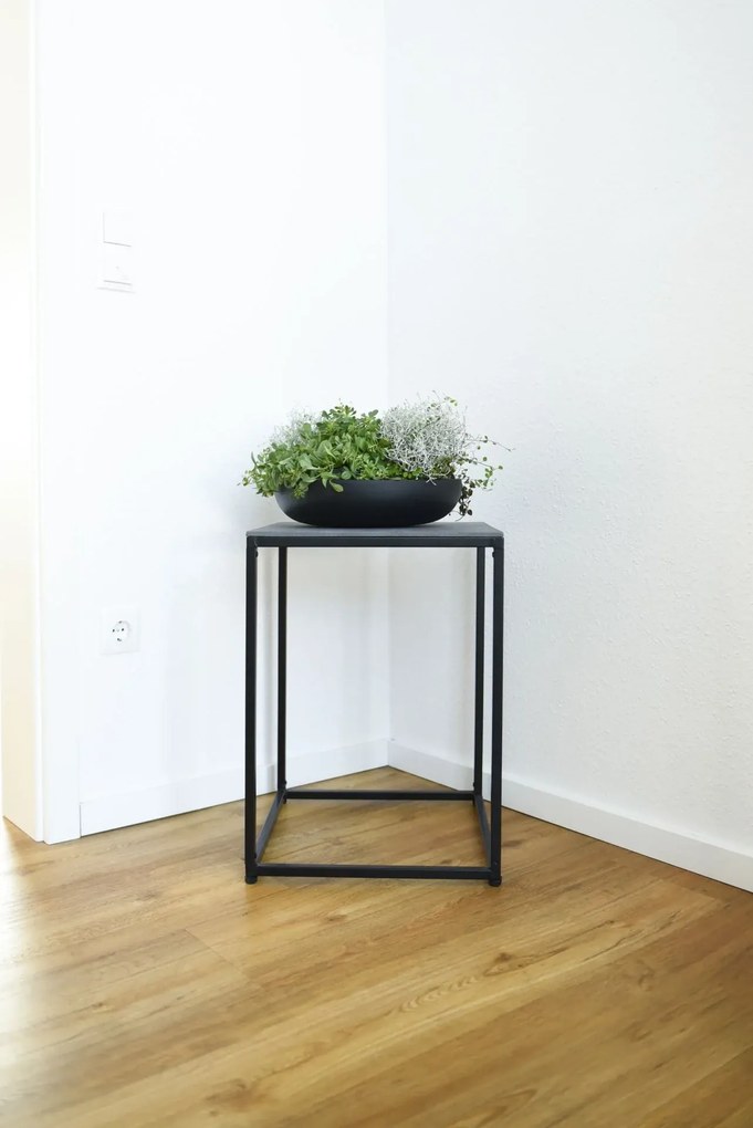 Okrasná miska PLANA, sklolaminát, 43x11 cm, antracit