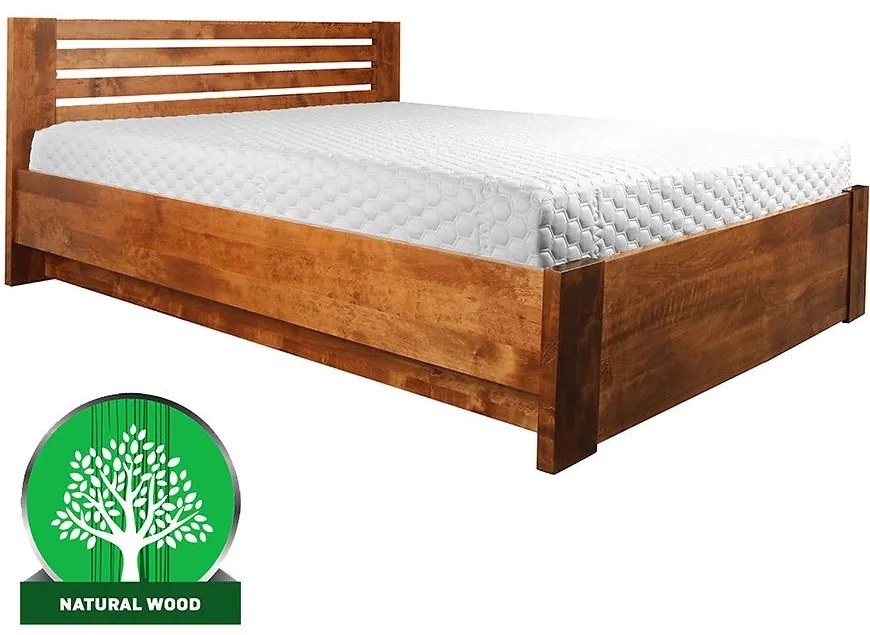 Posteľ drevené Bergen Plus 200x200 Jelša